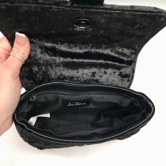 Sam Edelman Black Velvet Handbag - Picture 10 of 12